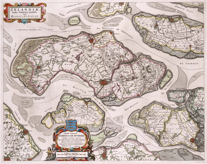 Zeeland Schouwen-Duiveland 1664 Blaeu